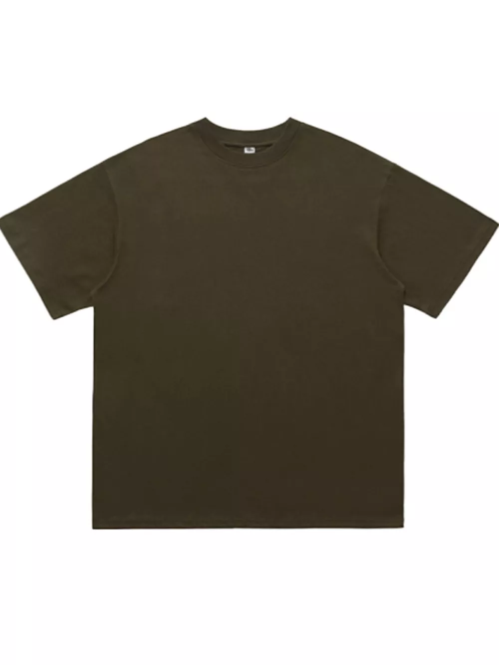 Men's Round Neck Oversized Cotton T-Shirt, image 8