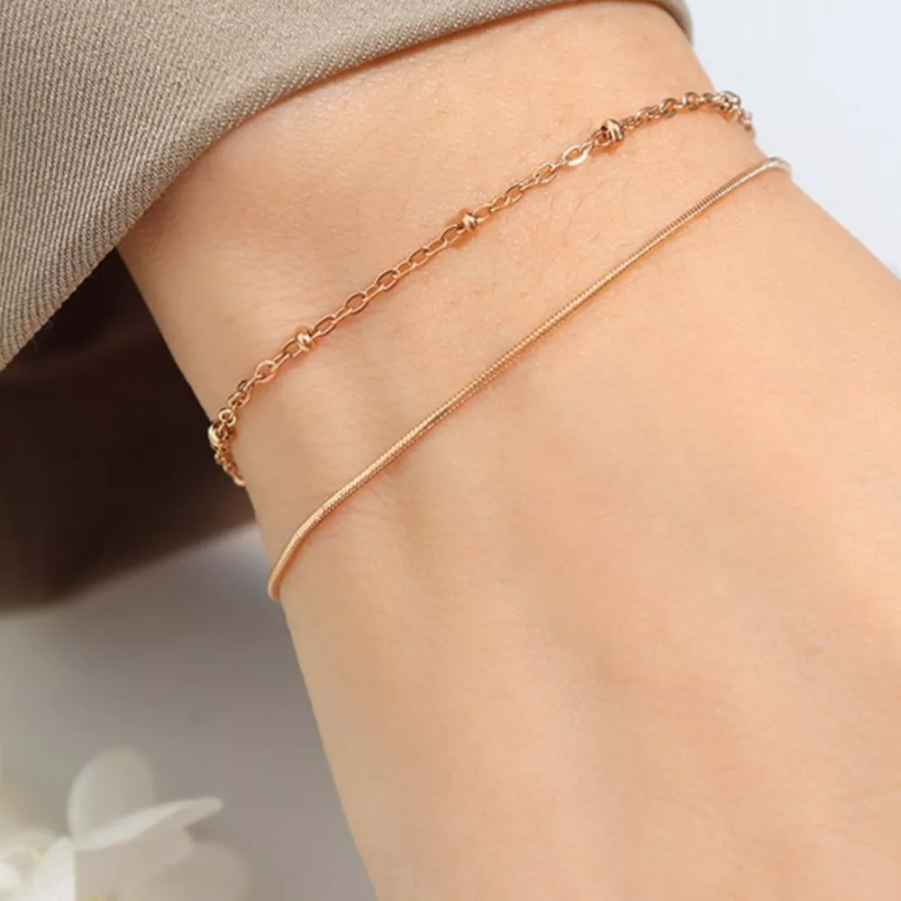 Titanium Steel Double Layered Bracelet, image 7