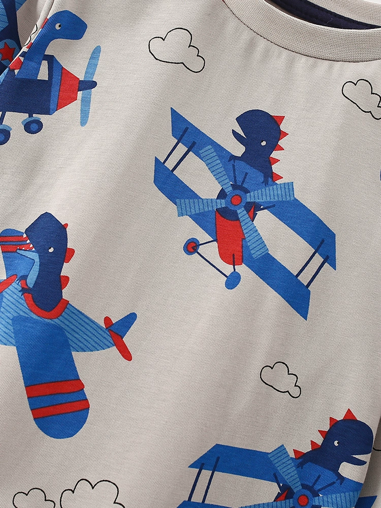 Children's Airplane Print Long Sleeve T-Shirt, image 2