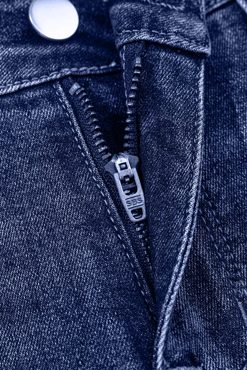 Folded Cuffs Distressed Straight High Waist Jeans, image 8