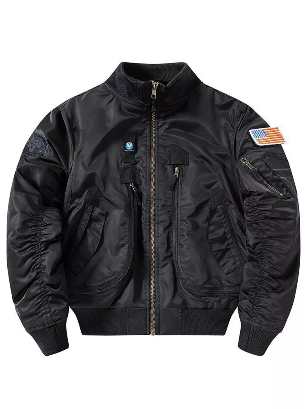 Men's Plus Size Zip Up Long Sleeve Jacket, image 3