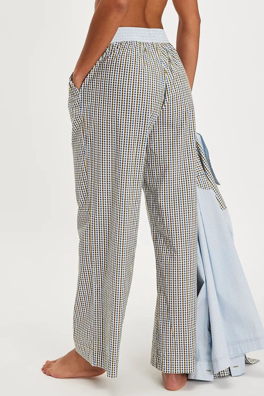Elastic Waist Wide Leg Pants, image 3