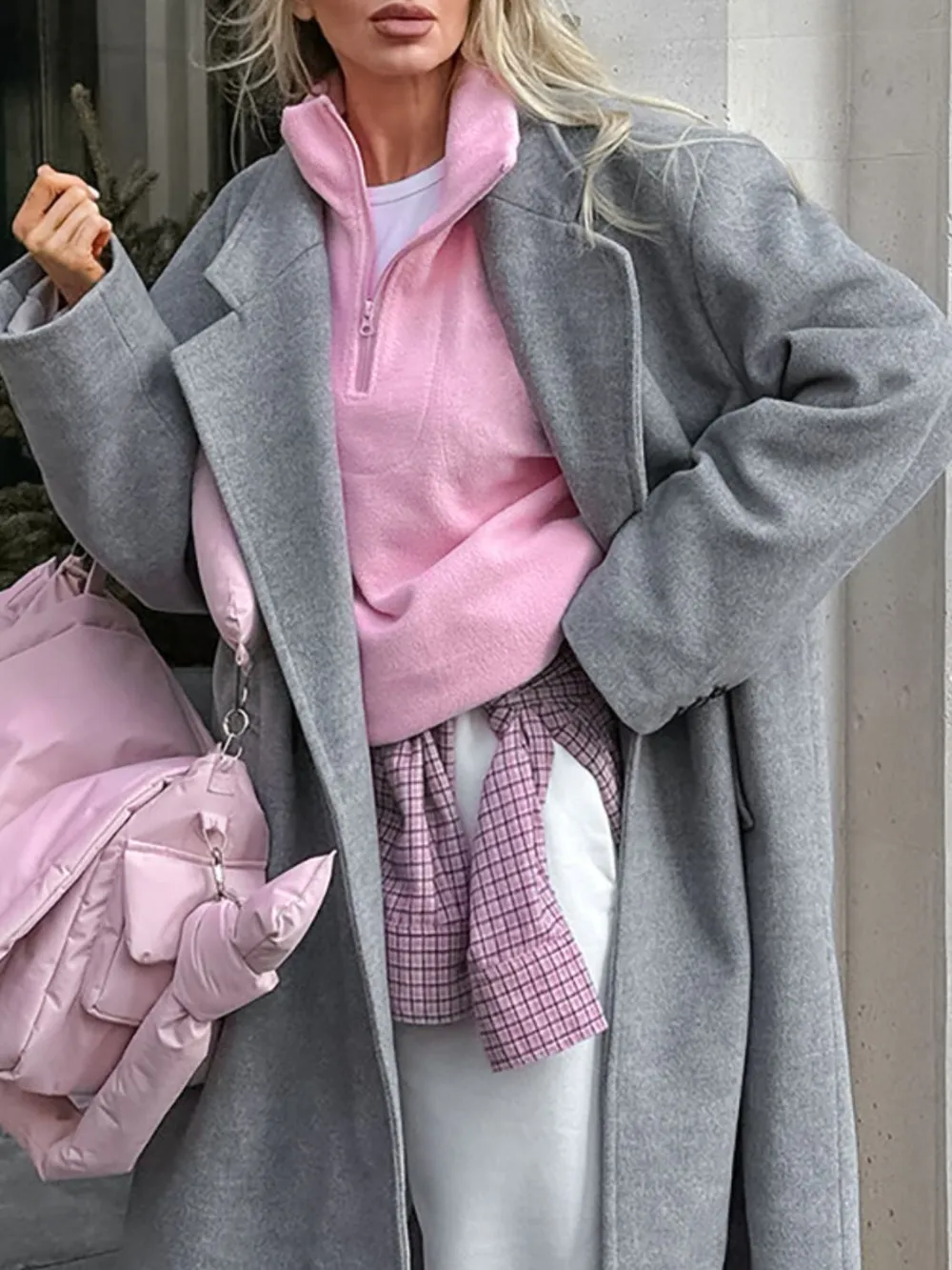 Quarter Zip Long Sleeve Sweatshirt, image 3