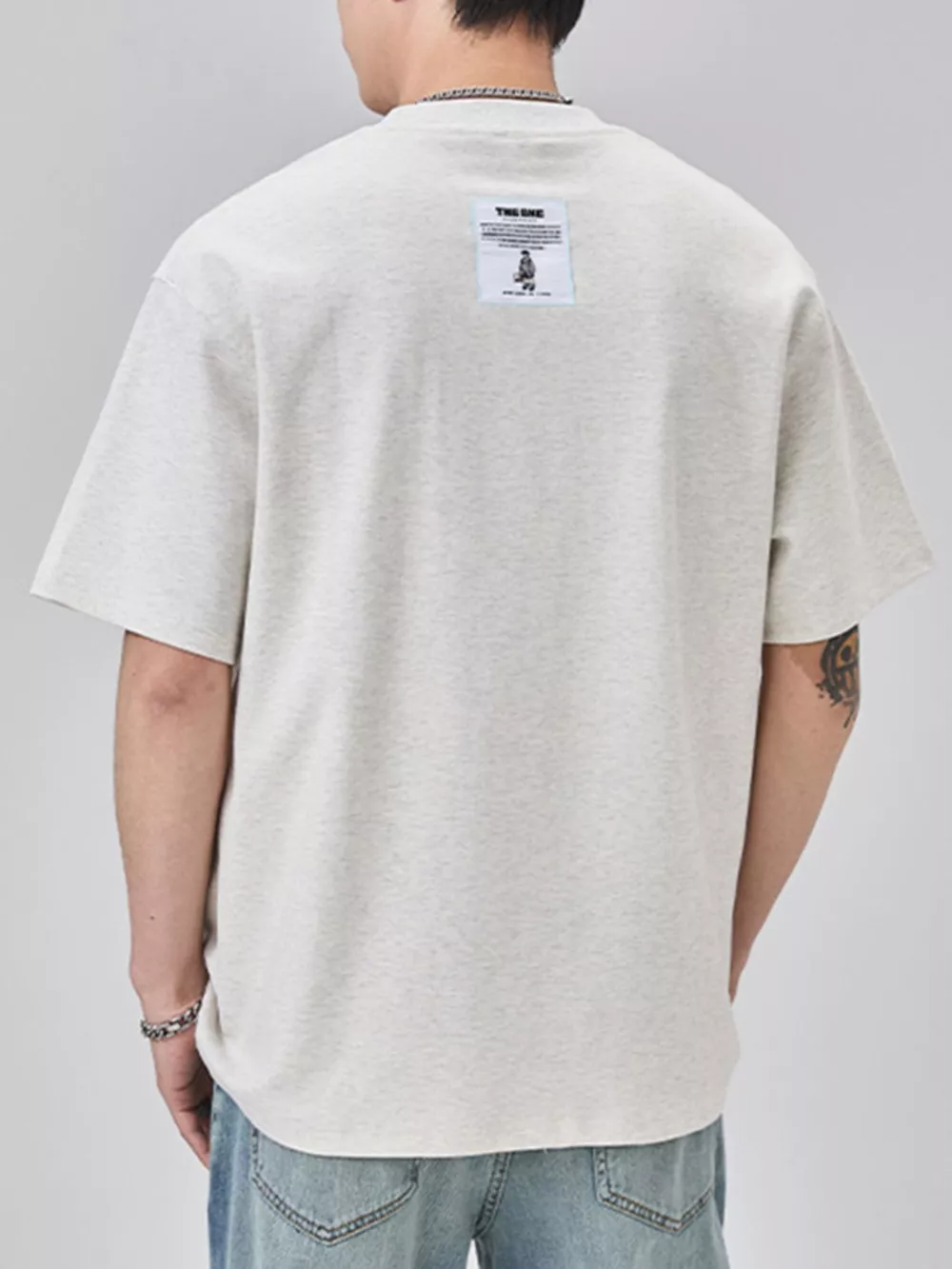 Men's Plus Size Round Neck Short Sleeve T-Shirt, image 7