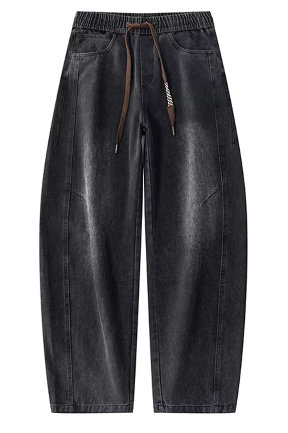 Men's Plus Size Vintage Wash Wide Leg Jeans, image 8