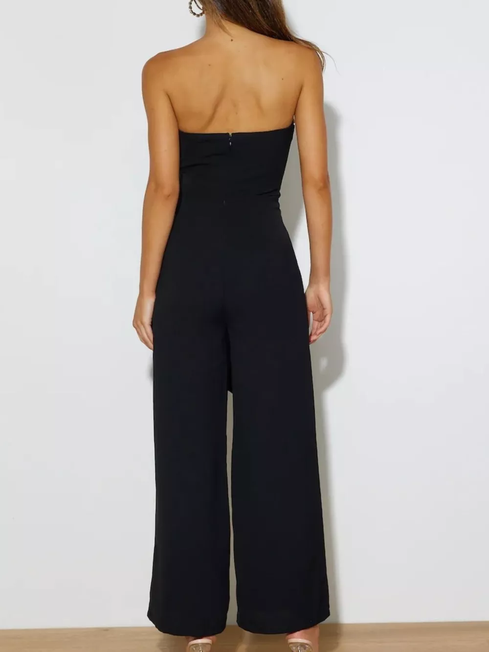 Contrast Tube Wide Leg Jumpsuit, image 4
