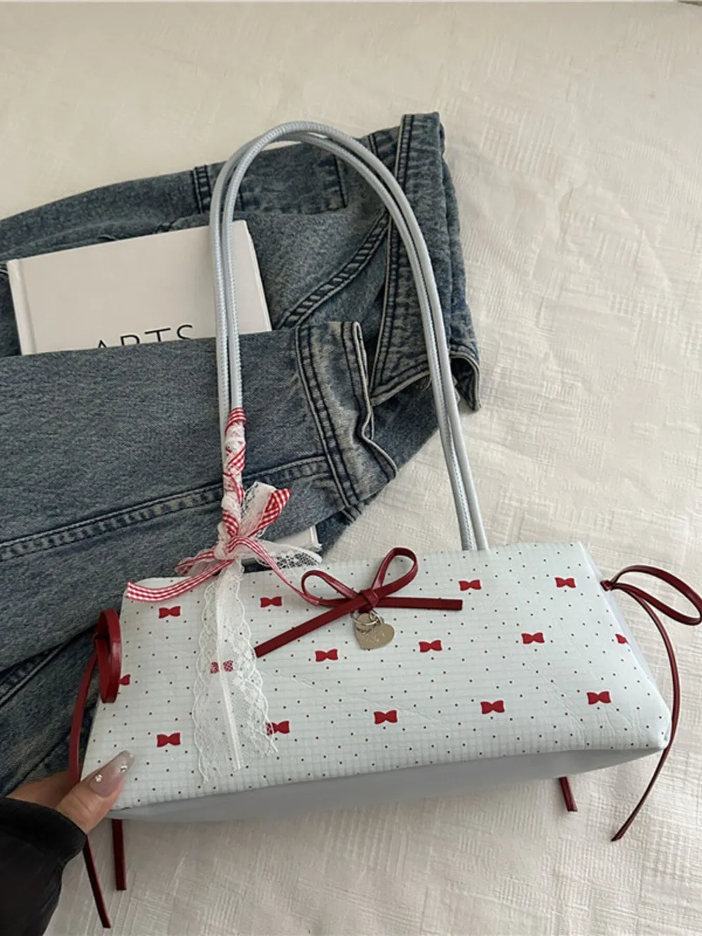 Bow Print Shoulder Bag, image 5