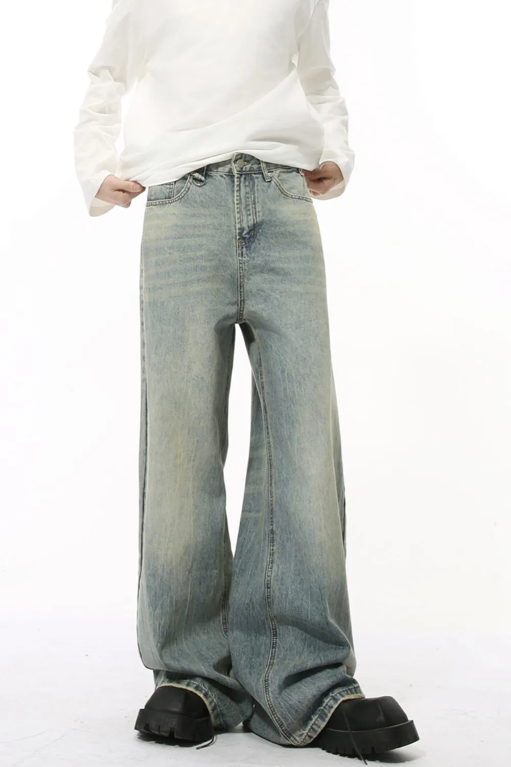 Wide Leg Jeans with Pockets, image 2