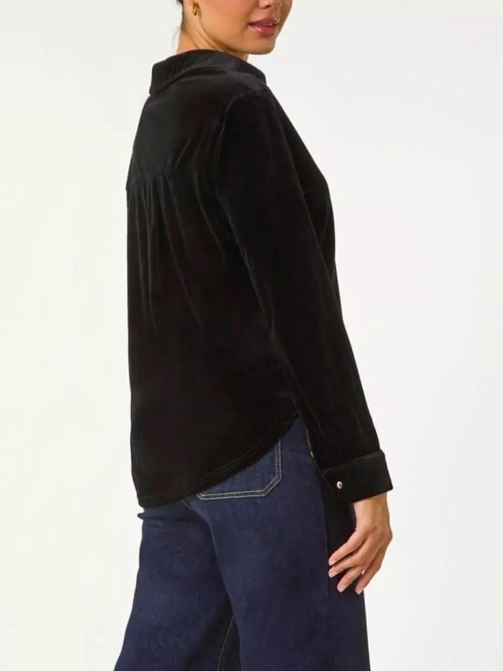 Velvet Long Sleeve Blouse, image 8