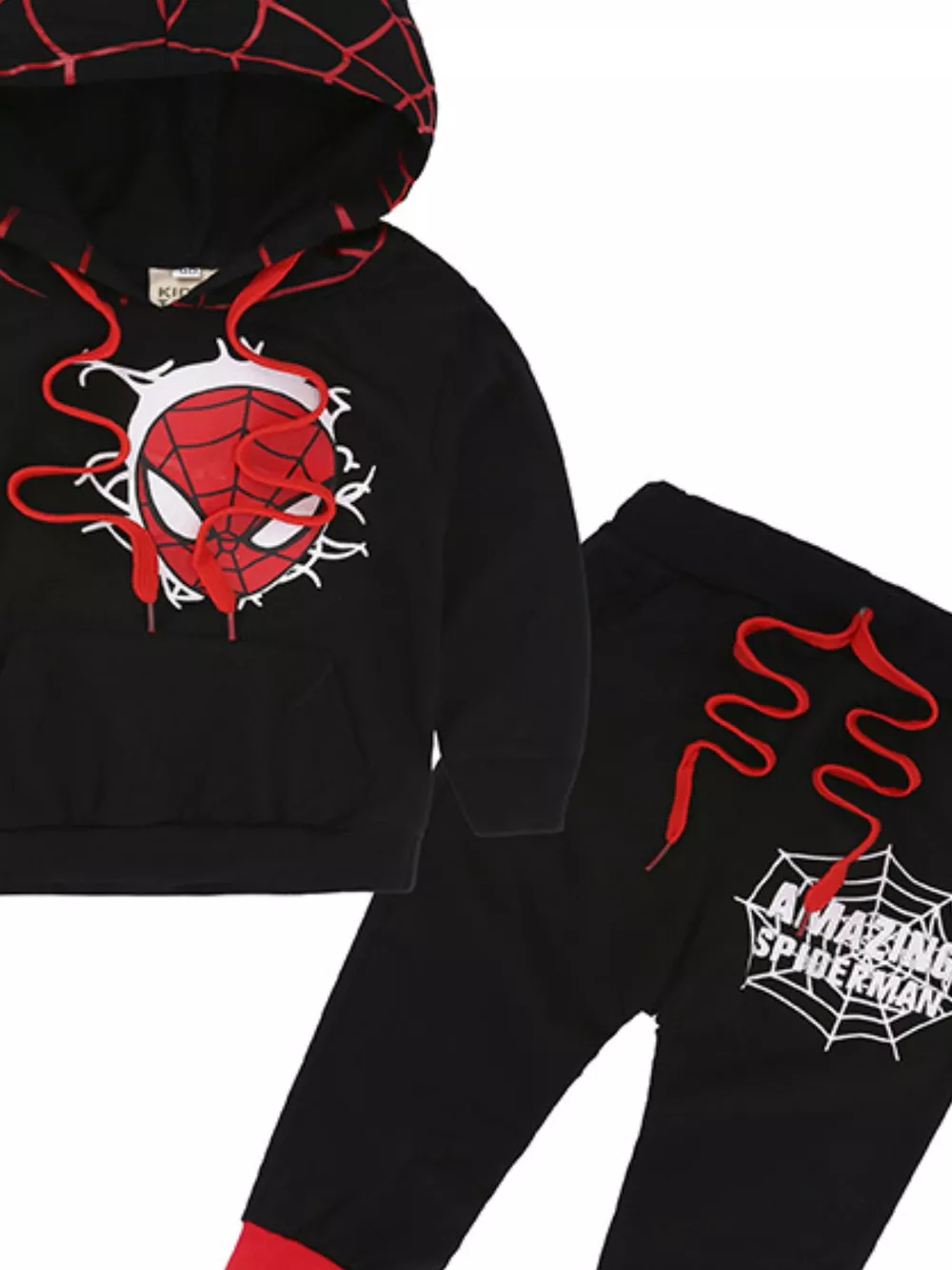 Children's Spiderman Graphic Hoodie and Pants Set, image 6