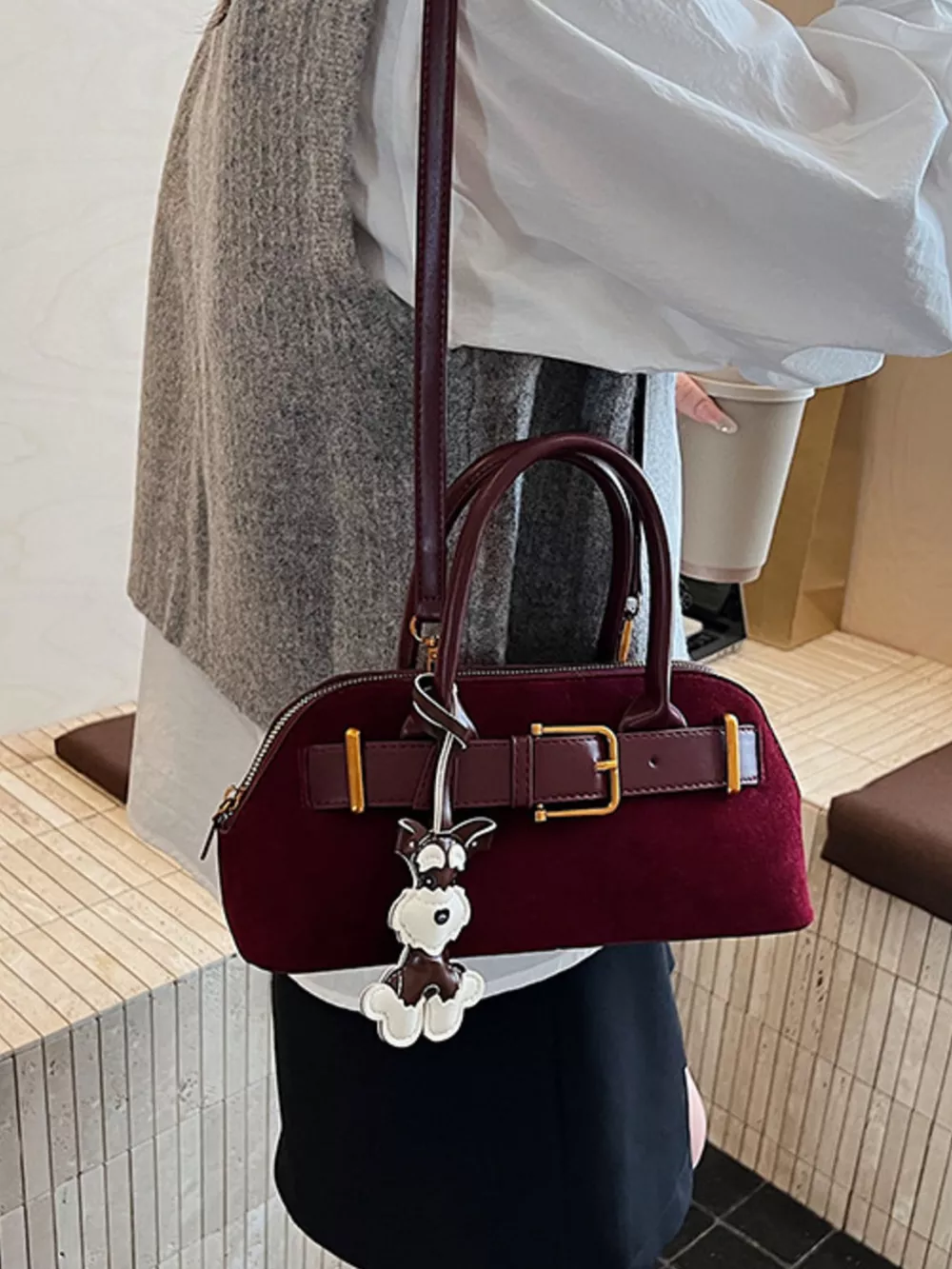 Buckle Decor Crossbody Bag, image 2