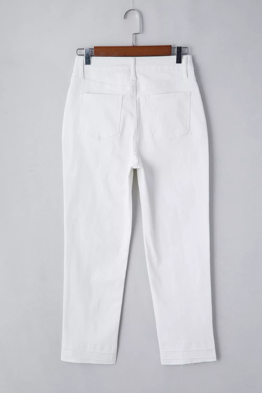 High-Waisted Straight Leg Jeans, image 4