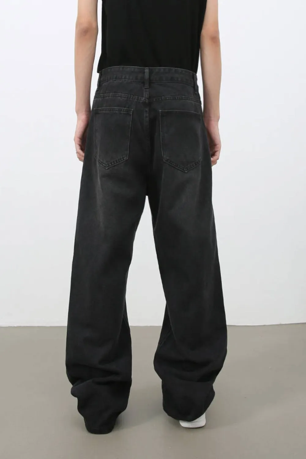 Men's Wide Leg Jeans with Pockets, image 5