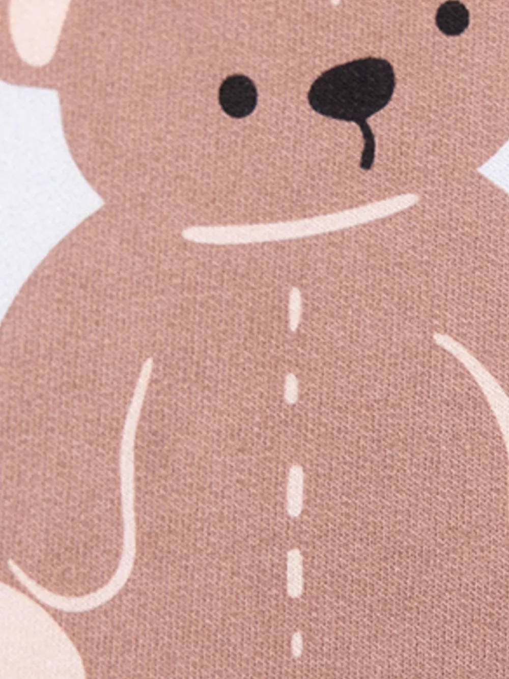 Children's Bear Print Sweatshirt and Striped Wide-Leg Pants Set, image 5