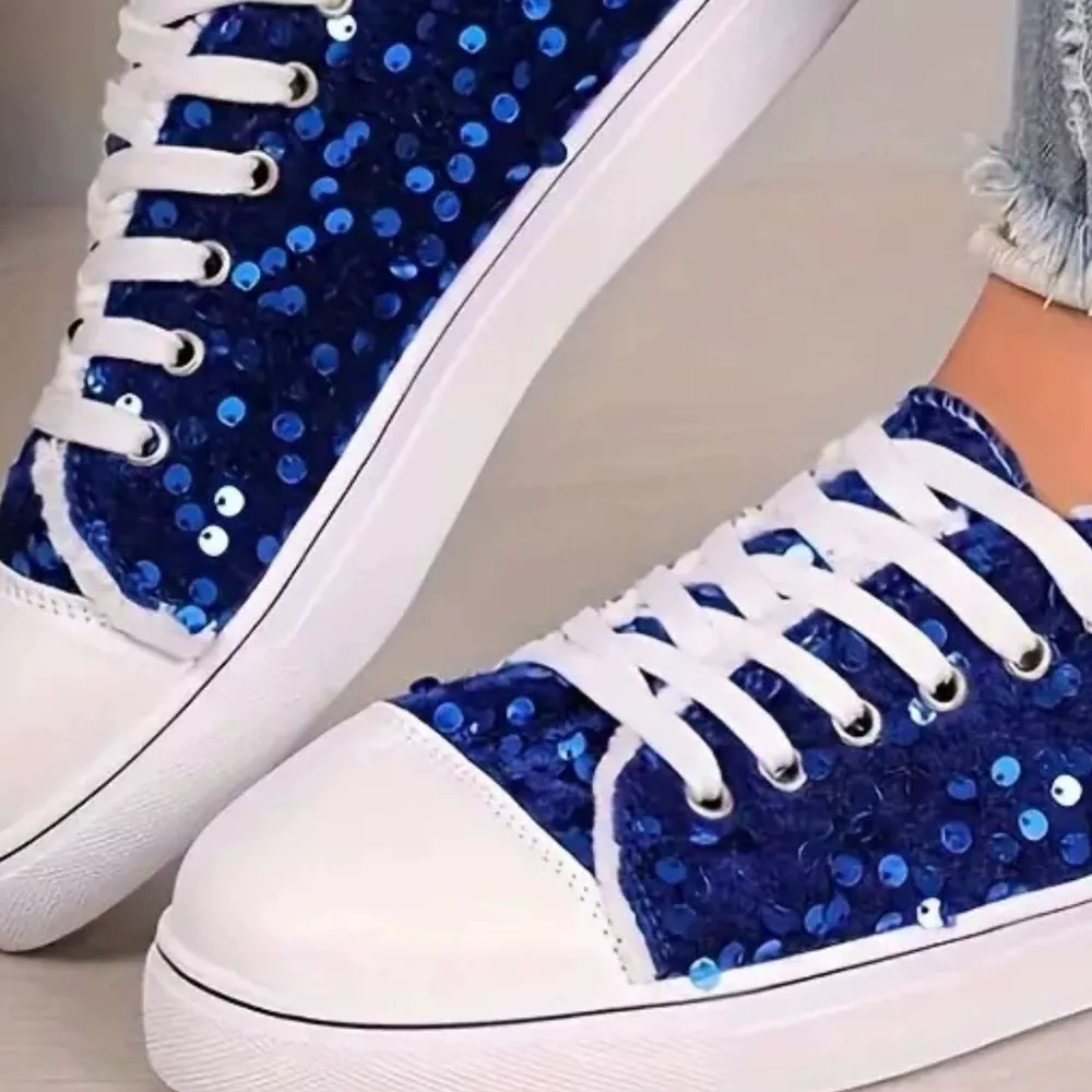Sparkling Sequin Low-Top Sneakers, image 6