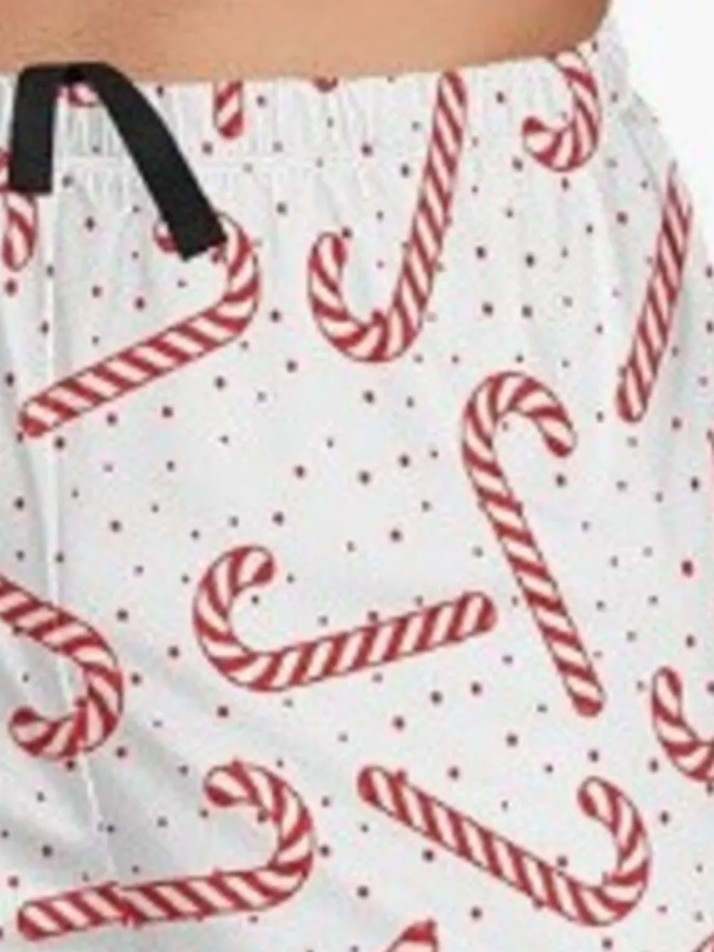 Men's Full Size Christmas Candy Cane Print Shorts Plus Size, image 2