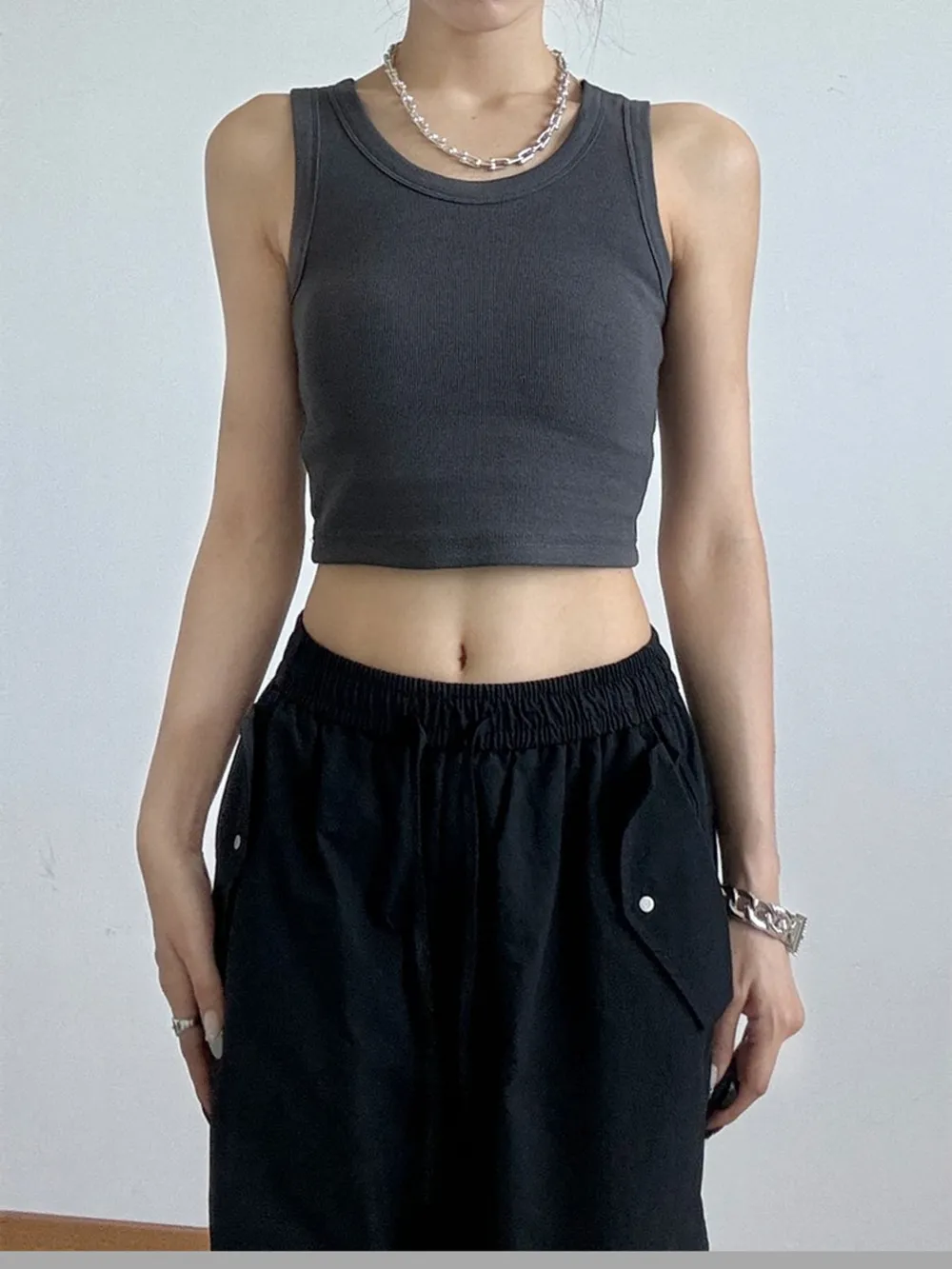 Ribbed Crop Tank Top, image 11