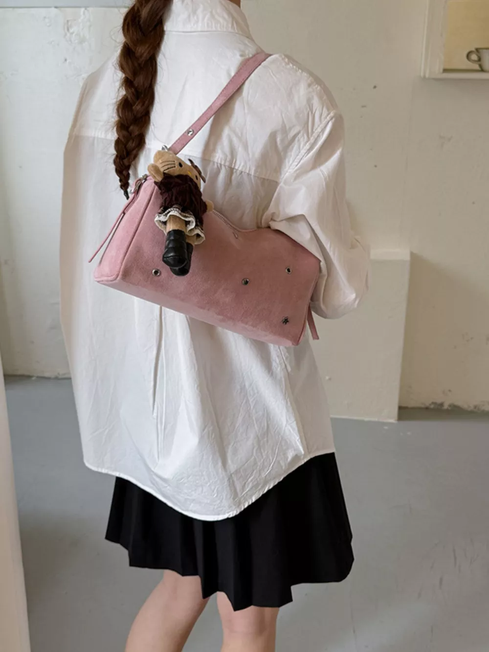Studded Embellished Shoulder Bag, image 2