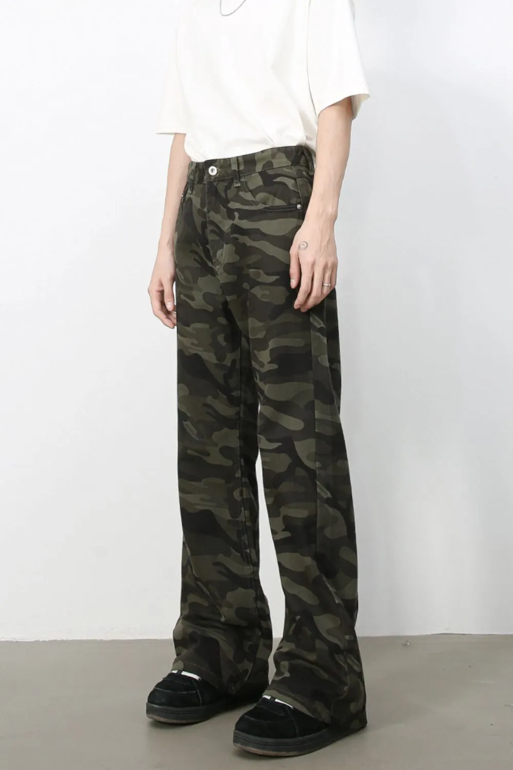 Men's Camouflage Jeans with Pockets, image 2