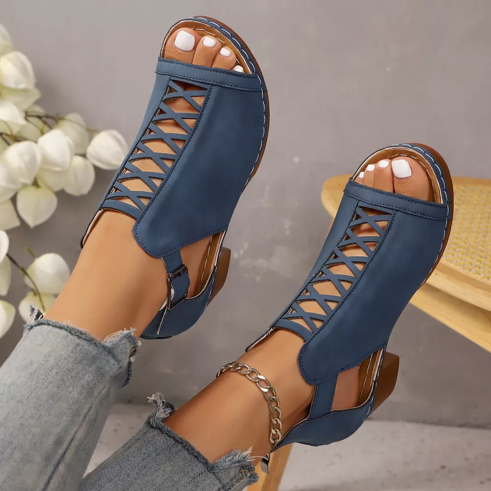 Open Toe Block Heels Sandals, image 17