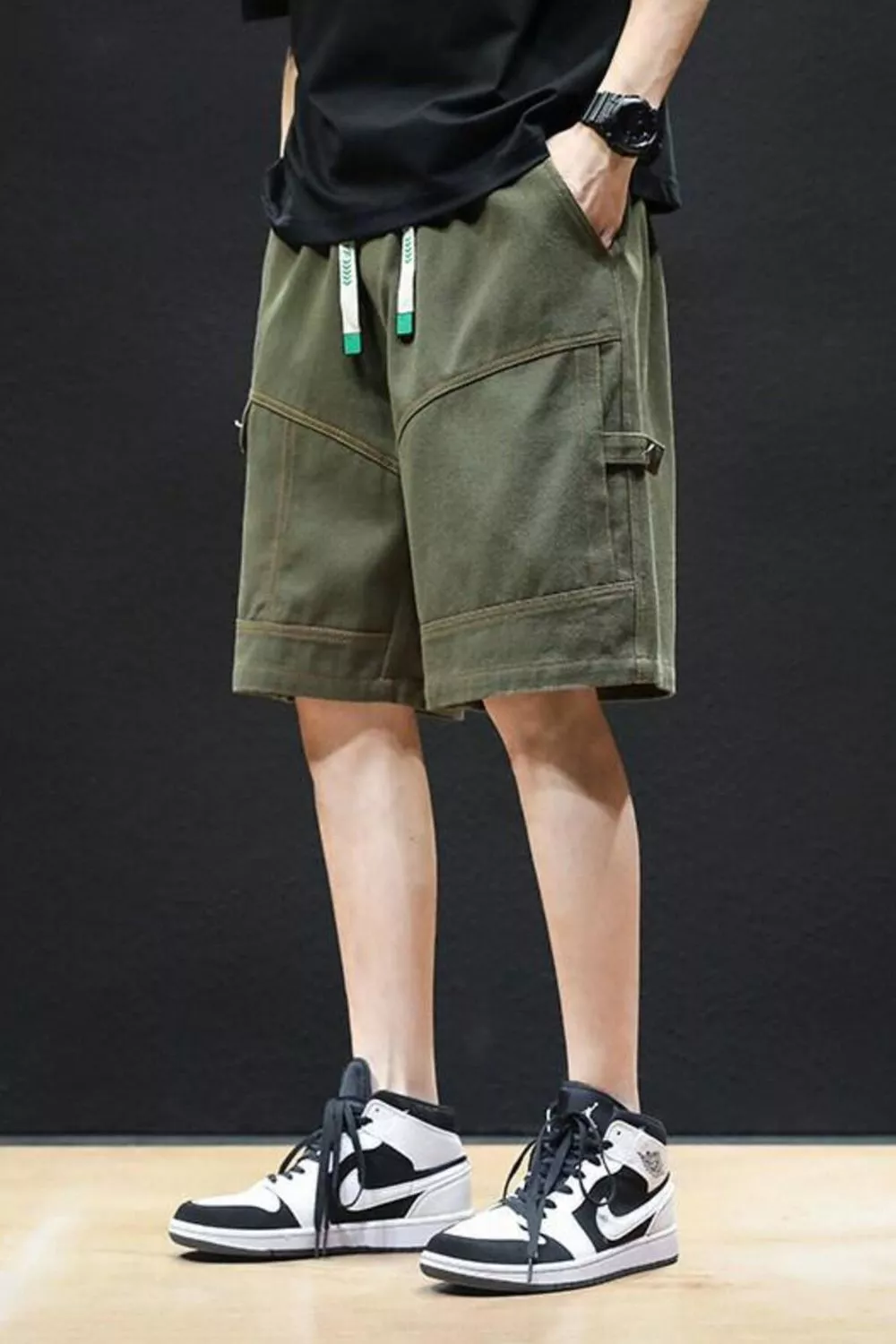Men's Plus Size Casual Drawstring Shorts