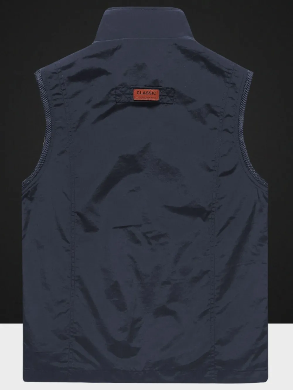 Men's Plus Size Zip Up Vest with Pockets, image 9