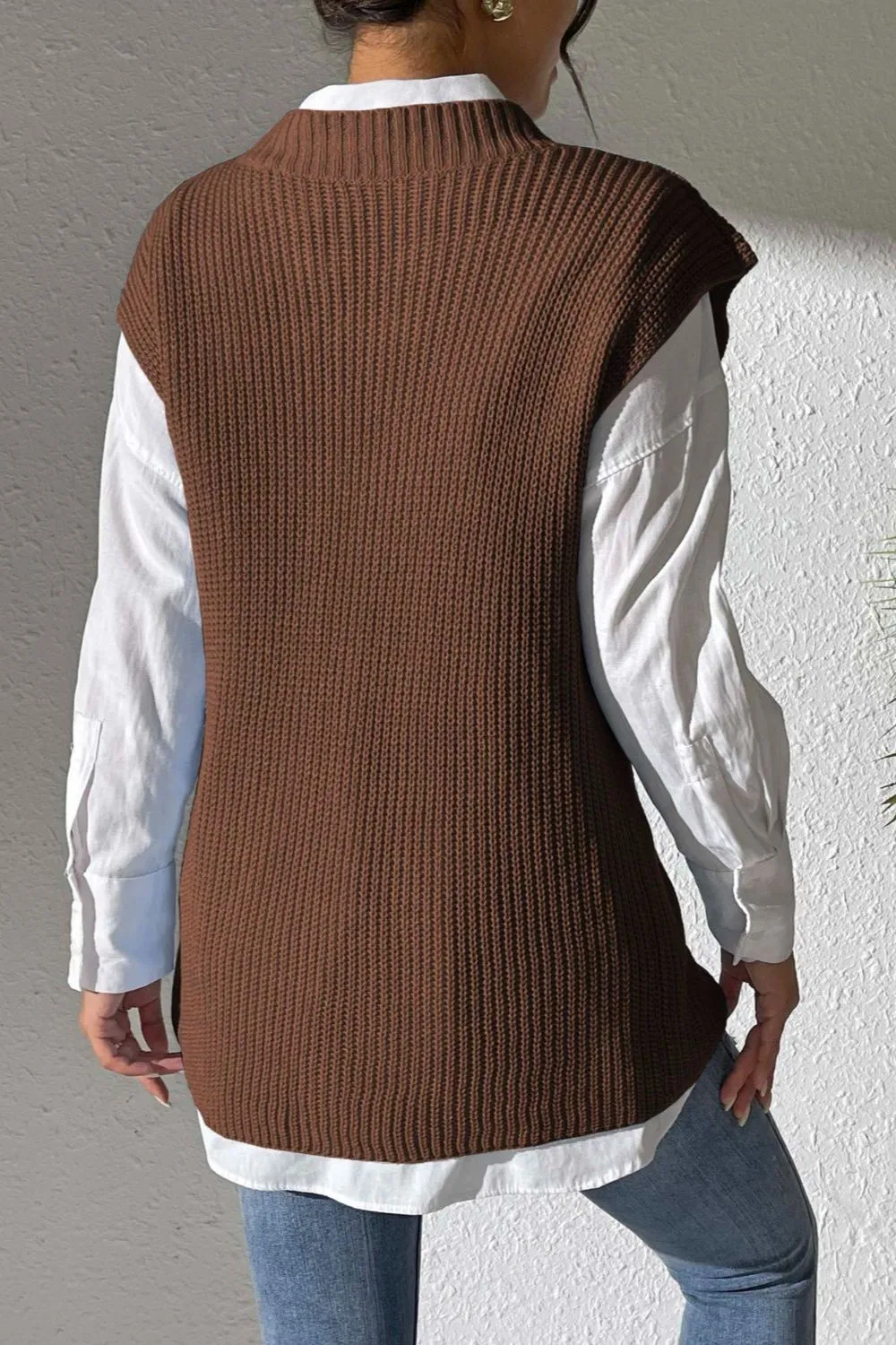 V-Neck Sweater Vest, image 13