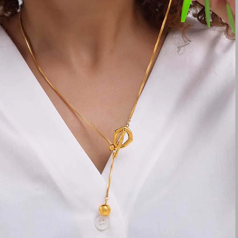 Stainless Steel Bead Necklace, image 4