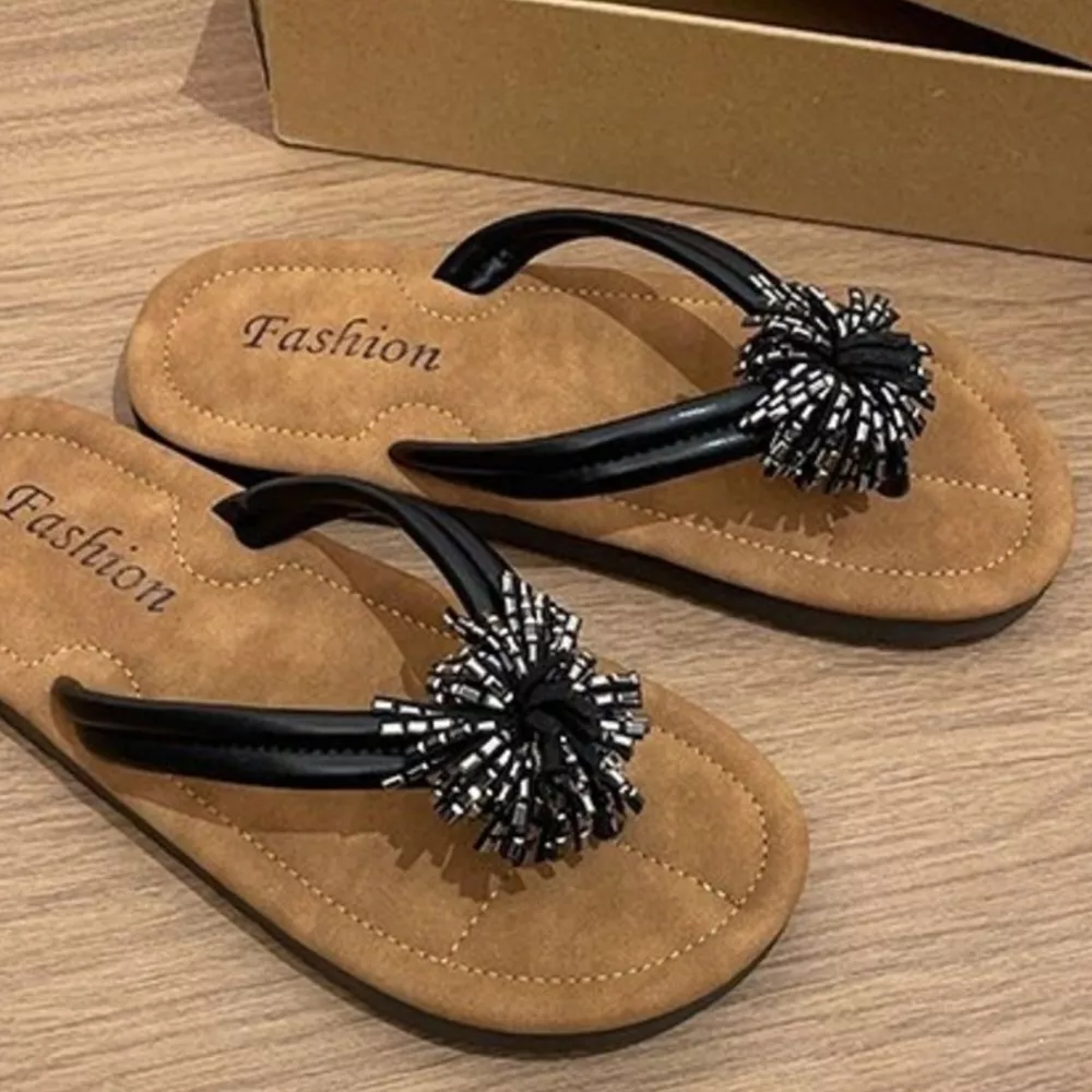 Toe Post Flats Sandals, image 4