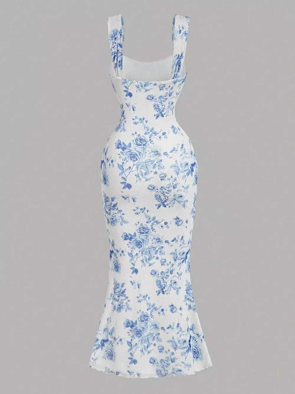 Floral Print Bodycon Midi Dress, image 2