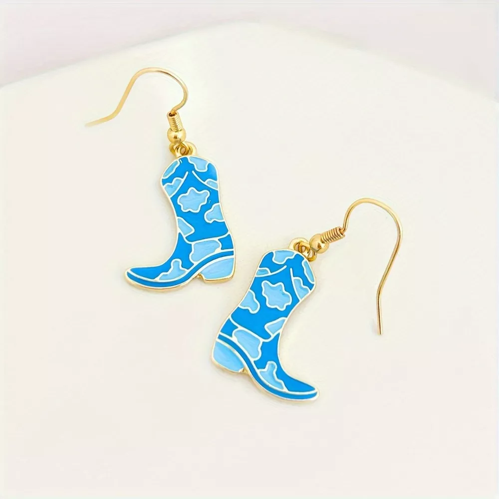 Cowgirl Boot Dangle Earrings, image 7