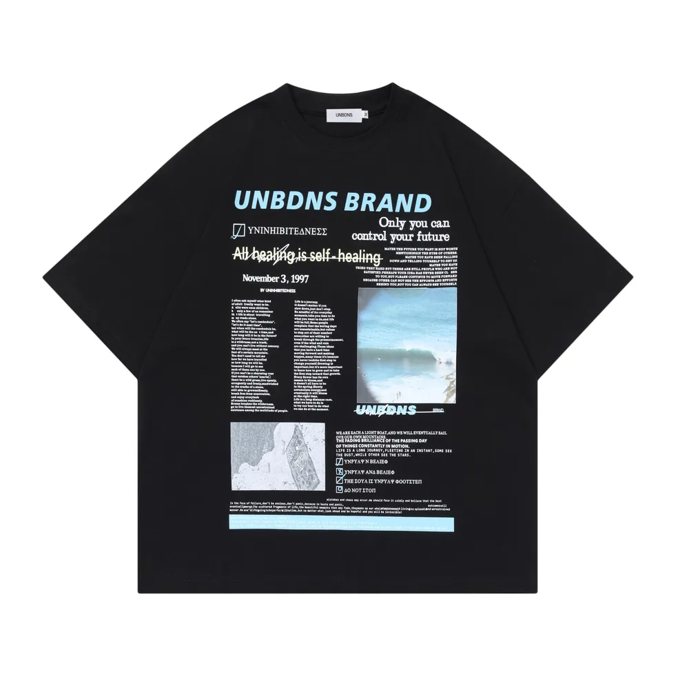 Men's Oversized Graphic Round Neck T-Shirt, image 3