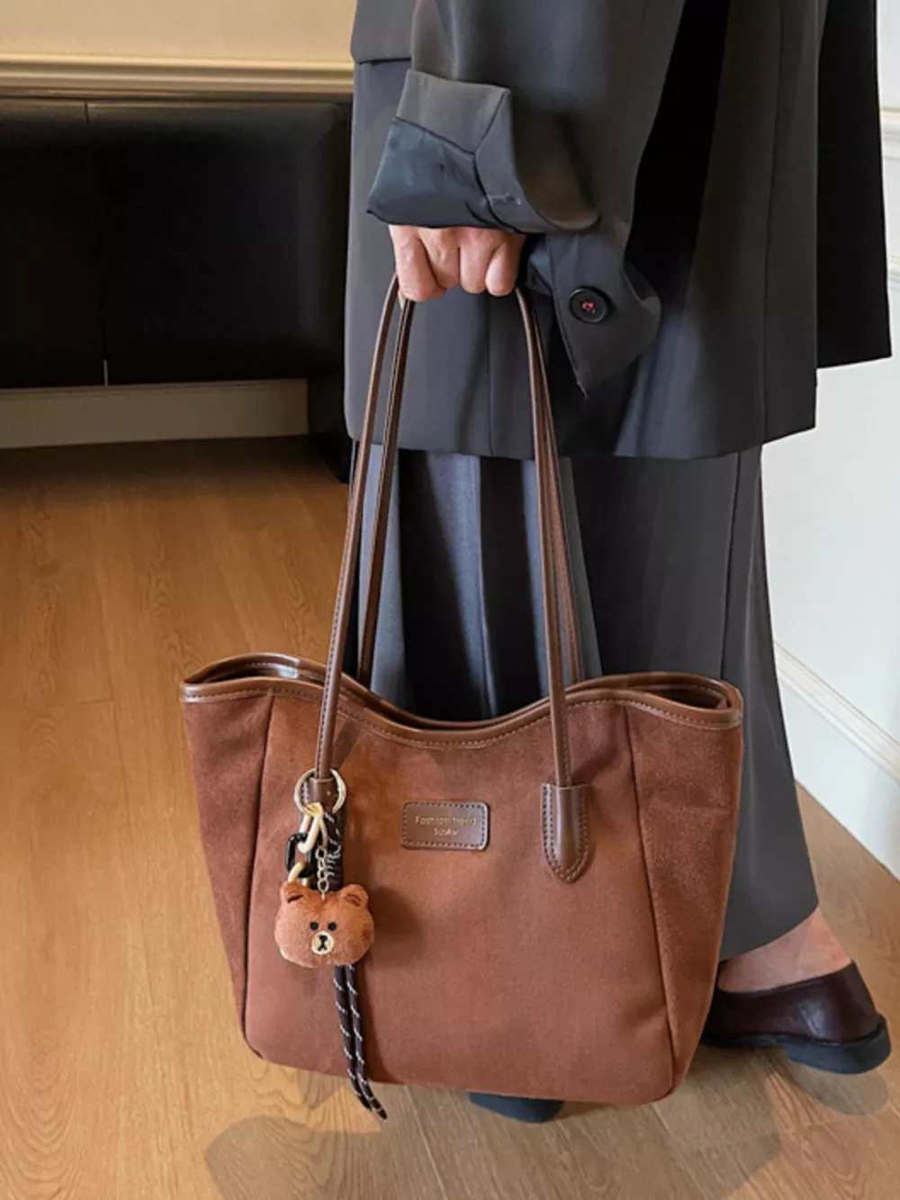 Suede Casual Tote Bag, image 7