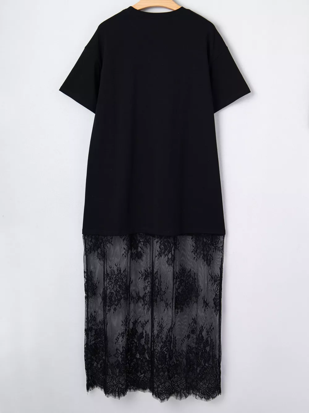 Floral Patchwork Short Sleeve T Shirt Loose Dress, image 16