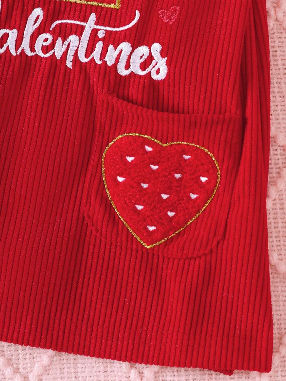 Children's Heart Print Bodysuit and Dress Outfit Set with Headband, image 9