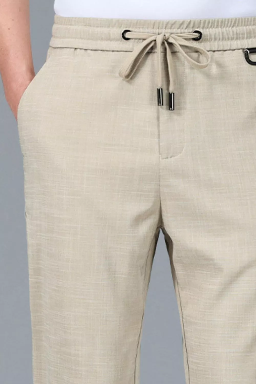 Men's Plus Size Casual Drawstring Straight-Leg Pants, image 6