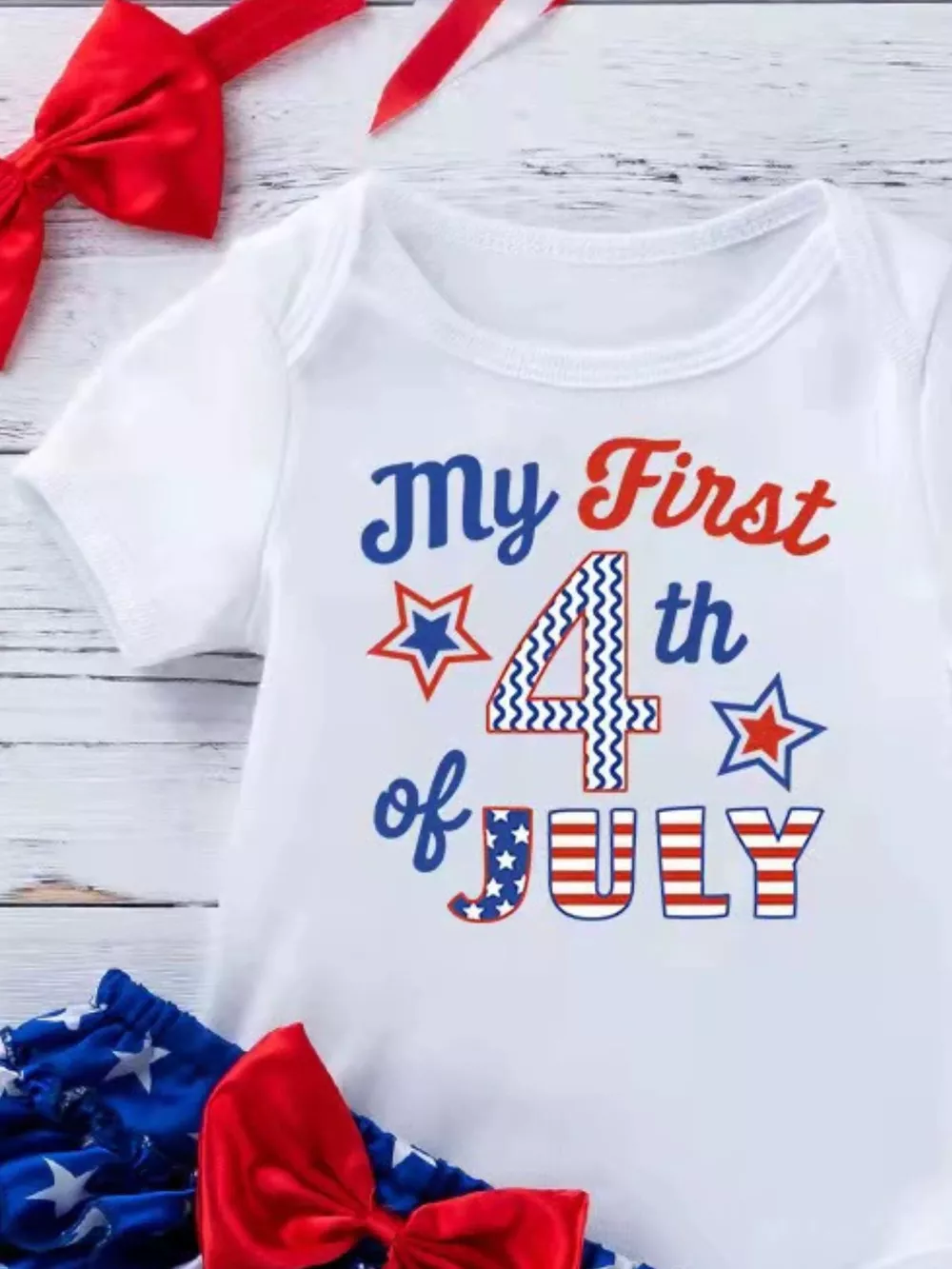 Children's Little Miss America Patriotic Outfit Set, image 17
