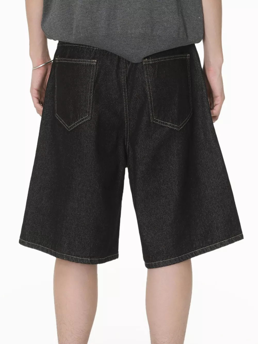 Men's Loose Fit Denim Shorts, image 3