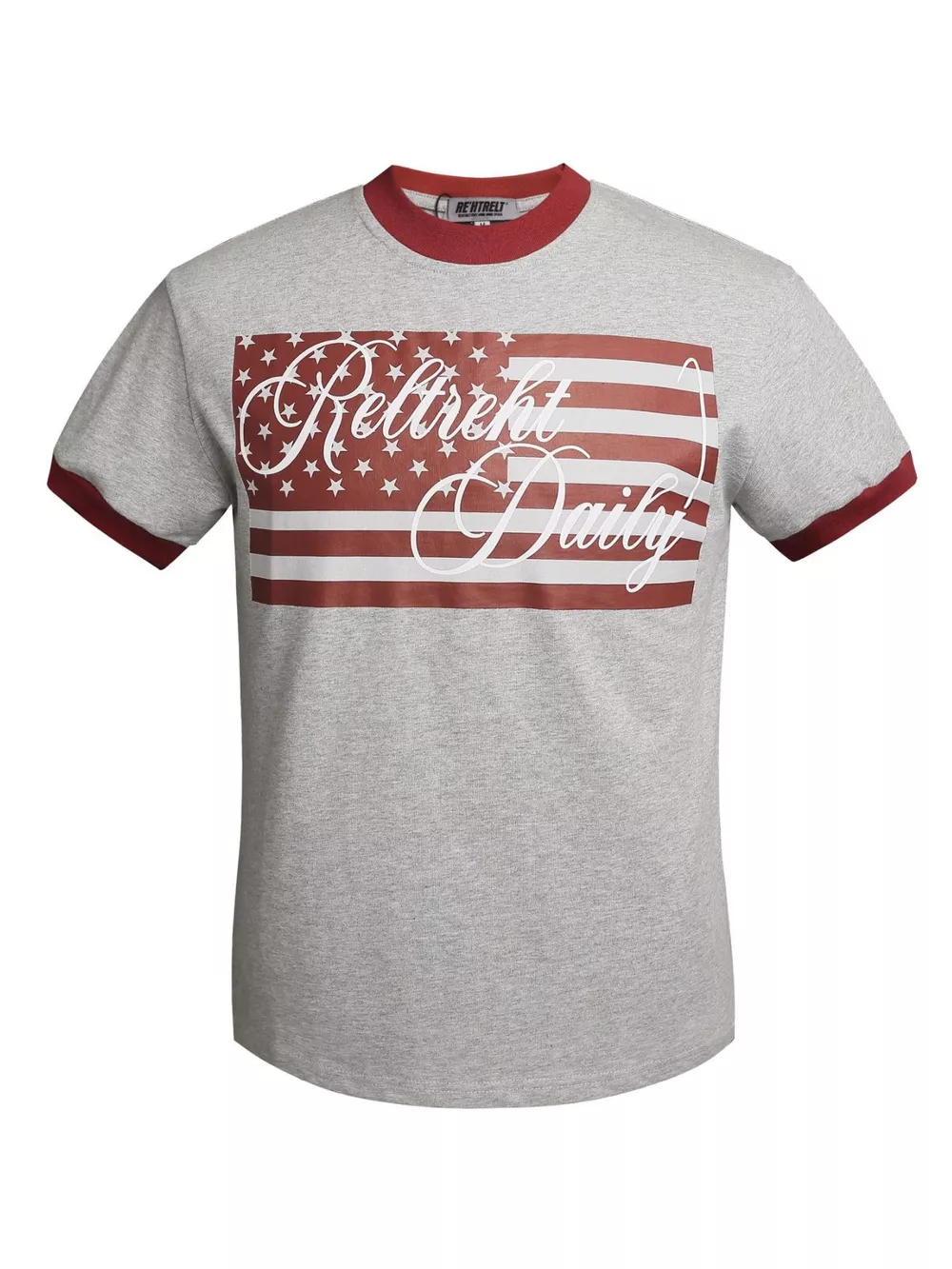Men's US Flag Graphic Round Neck T-Shirt, image 3