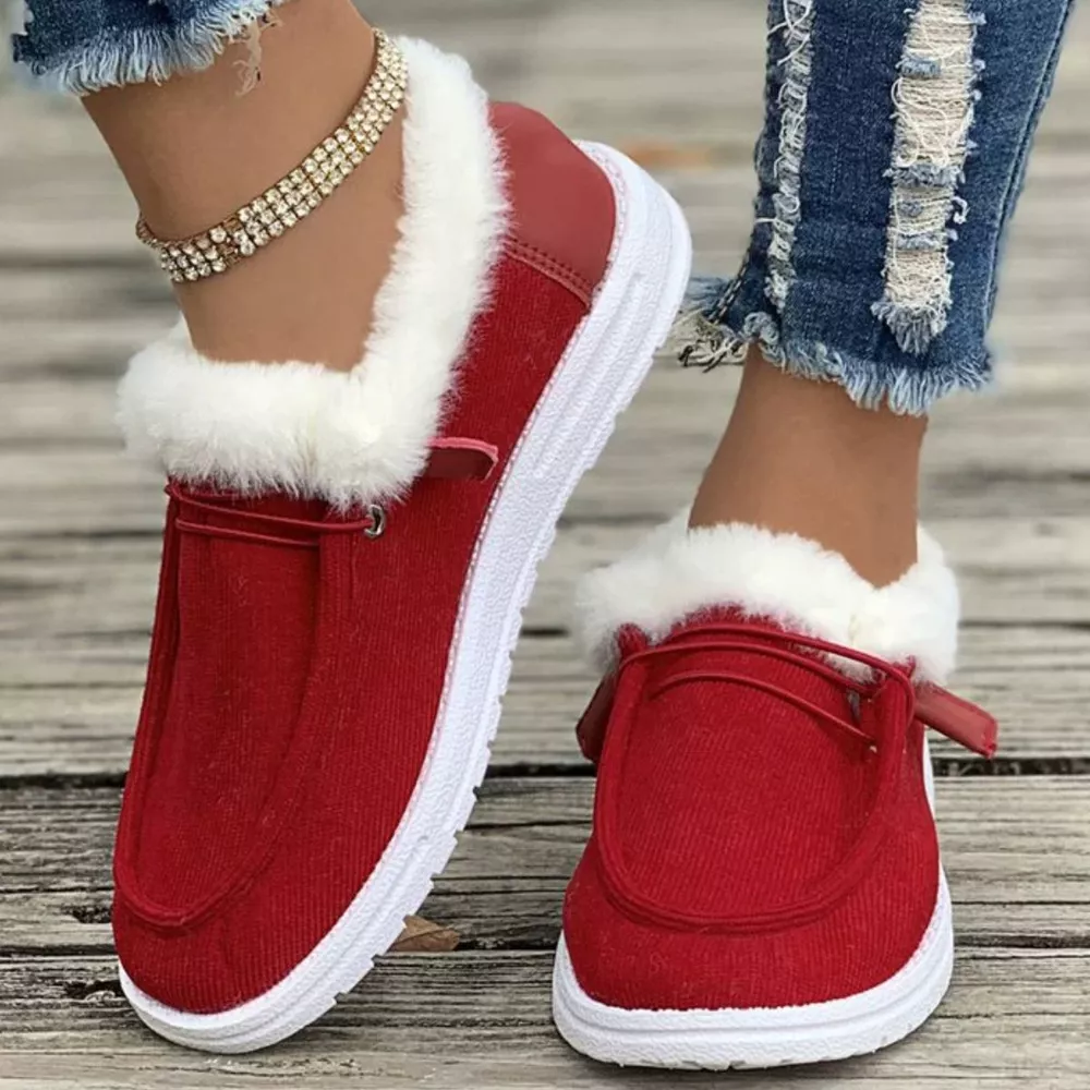 Cozy Plush-Lined Flats Slip-Ons, image 21