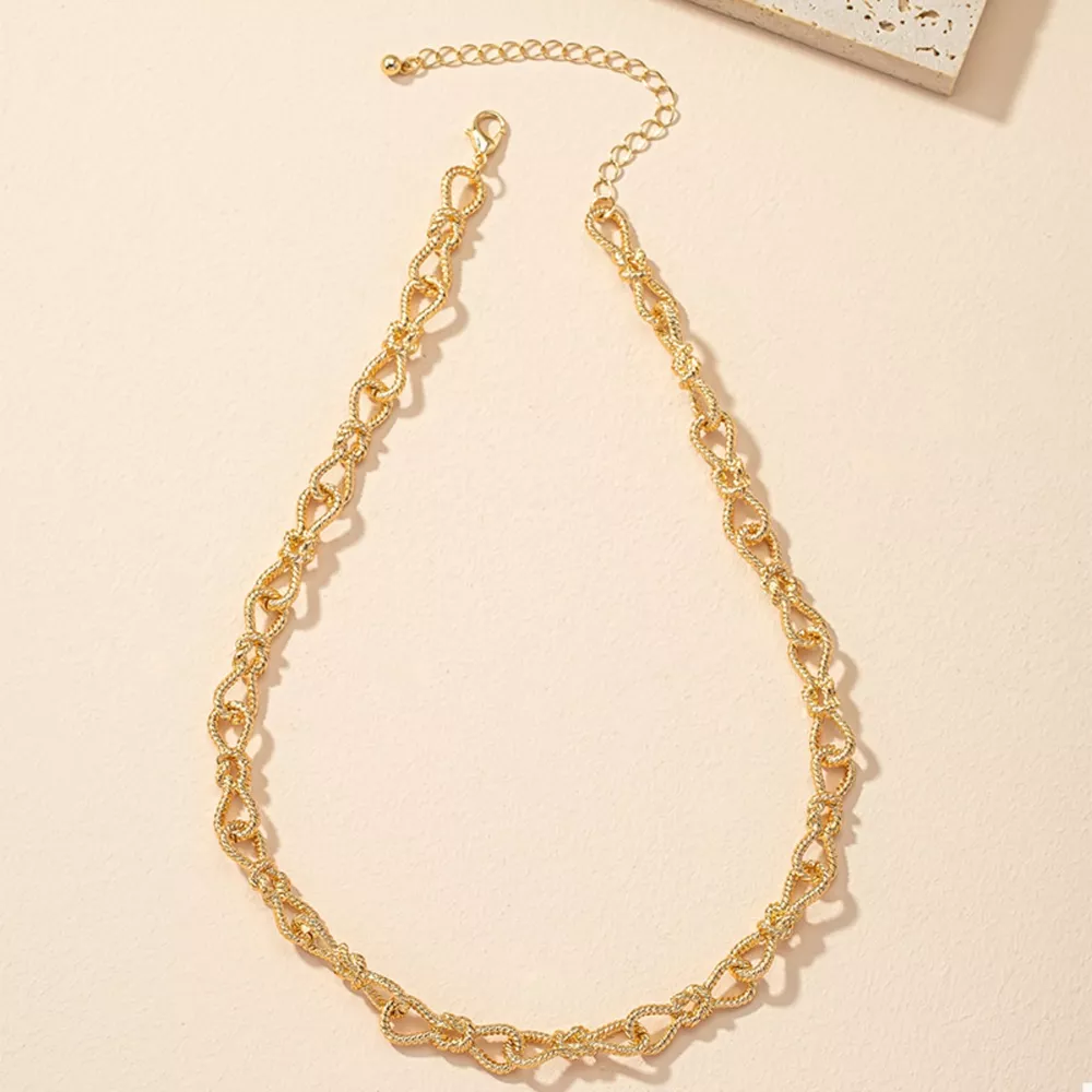 18K Gold-Plated Chain Link Necklace, image 4