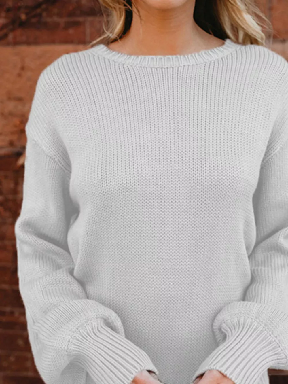 Tied Back Long Sleeve Sweater, image 4
