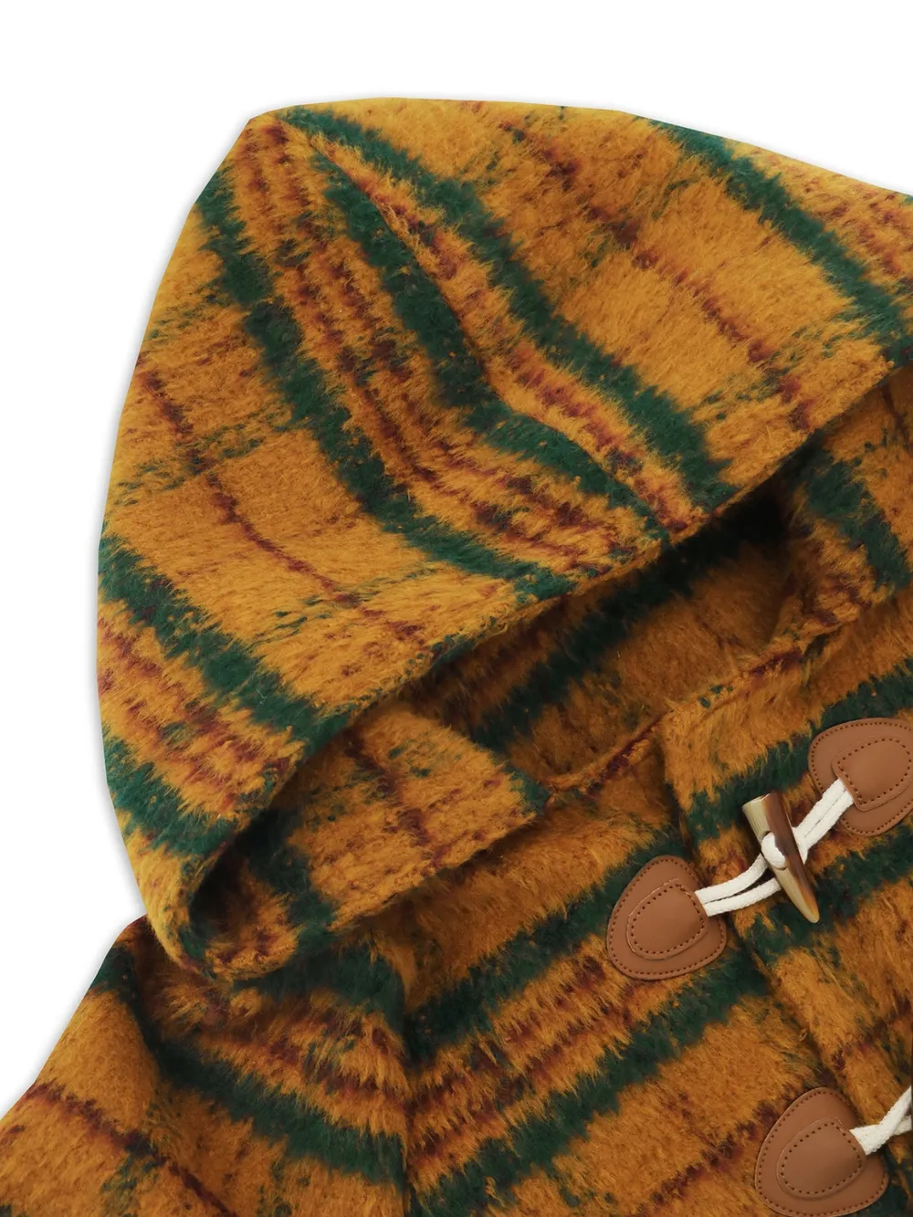 Plaid Long Sleeve Hooded Coat with Pockets, image 17