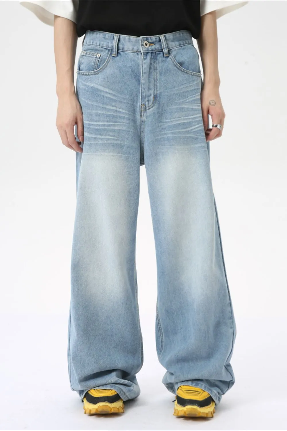 Wide Leg Jeans with Pockets, image 4