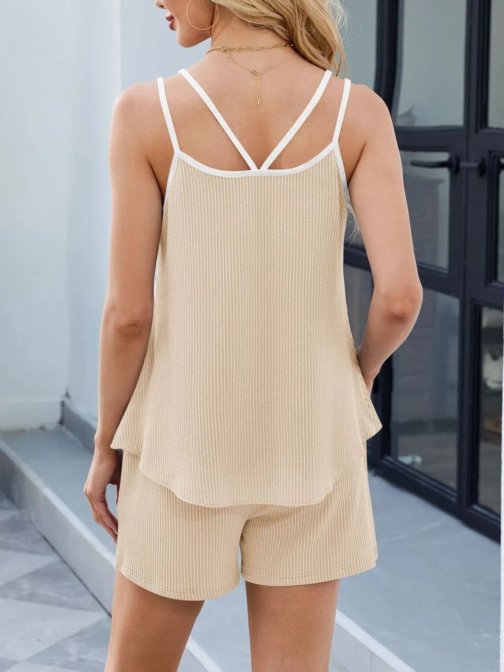 Double Spaghetti Strap Cami and Shorts Set, image 29