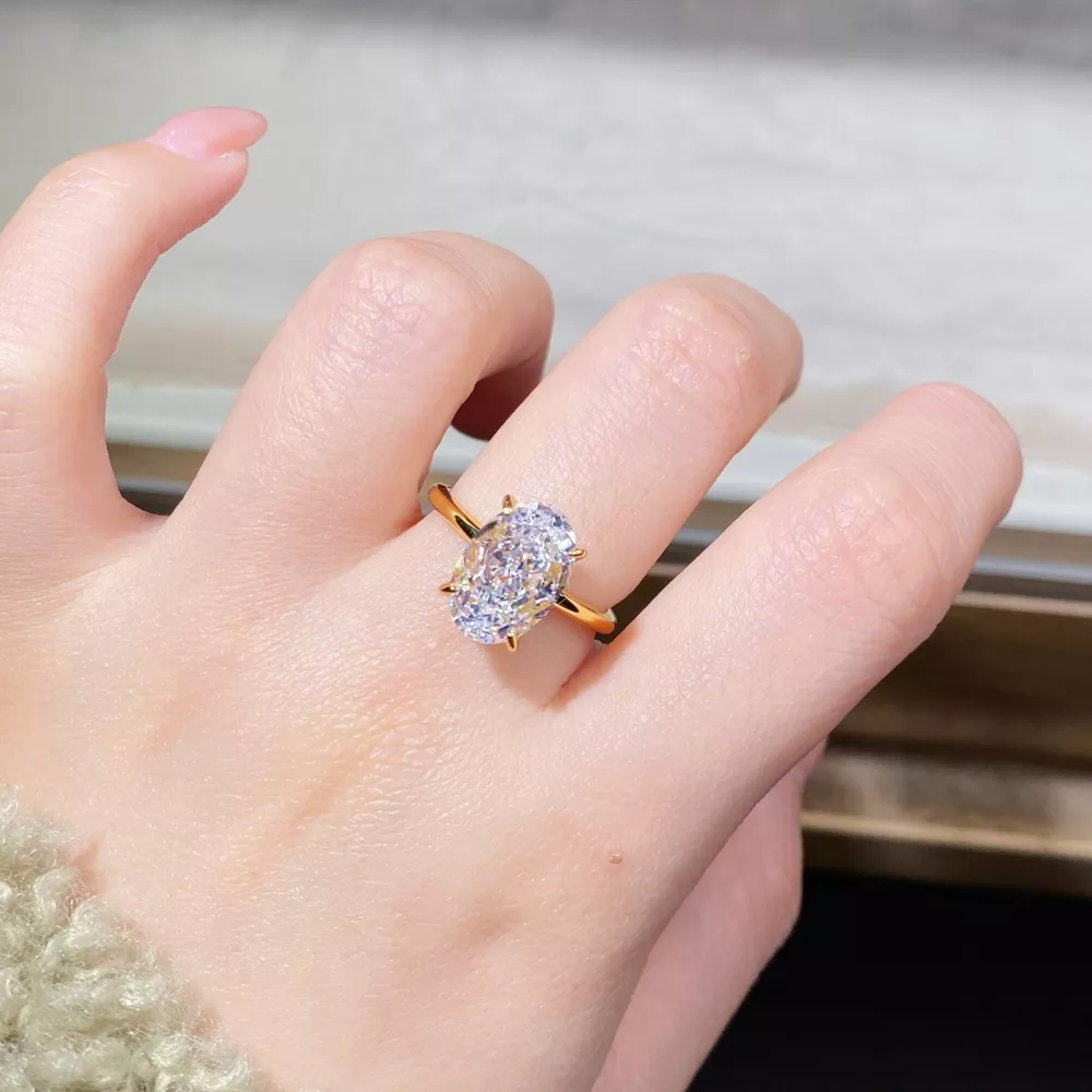 18K Gold-Plated Zircon Ring