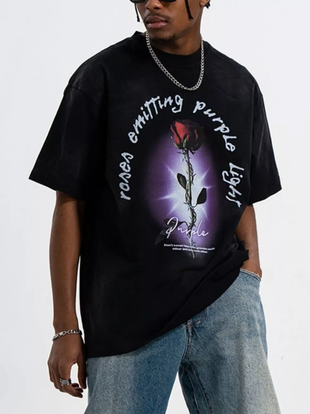 Men's Graphic Round Neck Short Sleeve T-Shirt