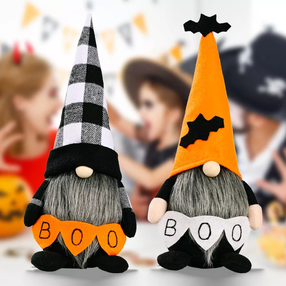 Halloween Decorative Gnome with 'BOO' Sign, image 2