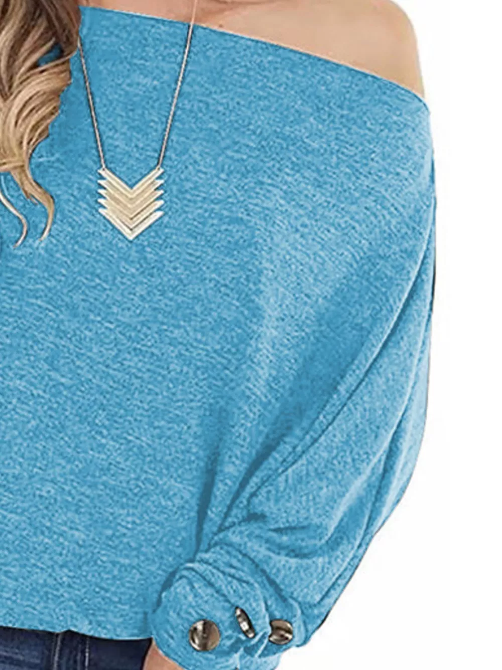 One Shoulder Long Sleeve T-Shirt, image 3
