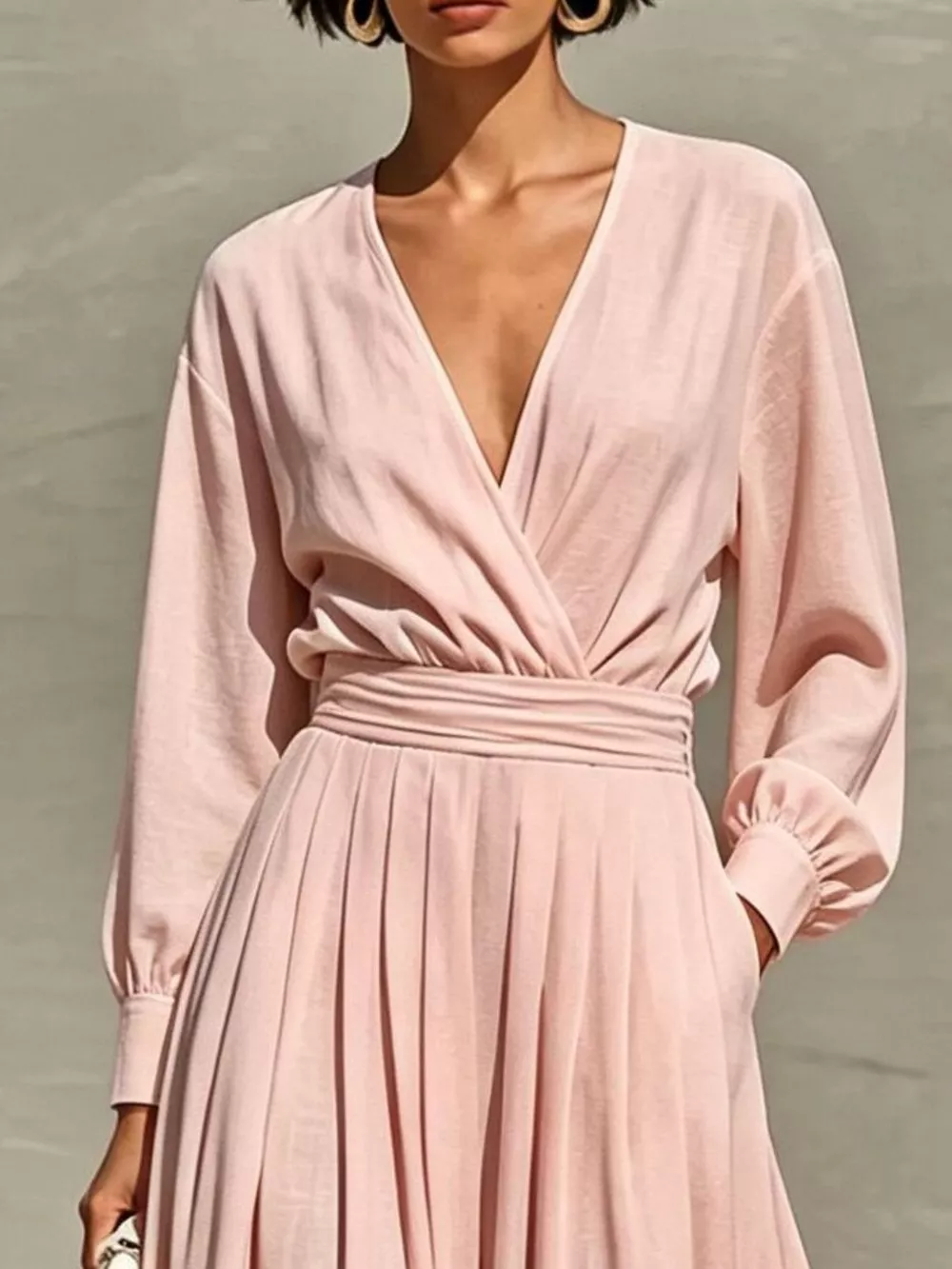 Long Sleeve Wide-Leg Jumpsuit, image 6